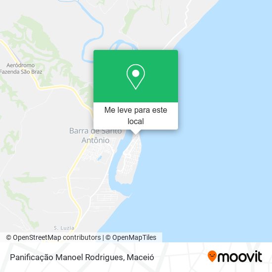 Panificação Manoel Rodrigues mapa