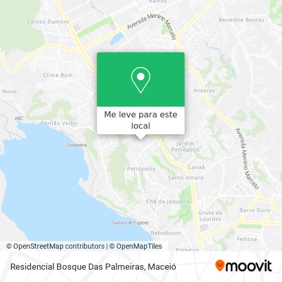 Residencial Bosque Das Palmeiras mapa
