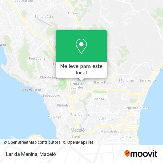 Lar da Menina mapa