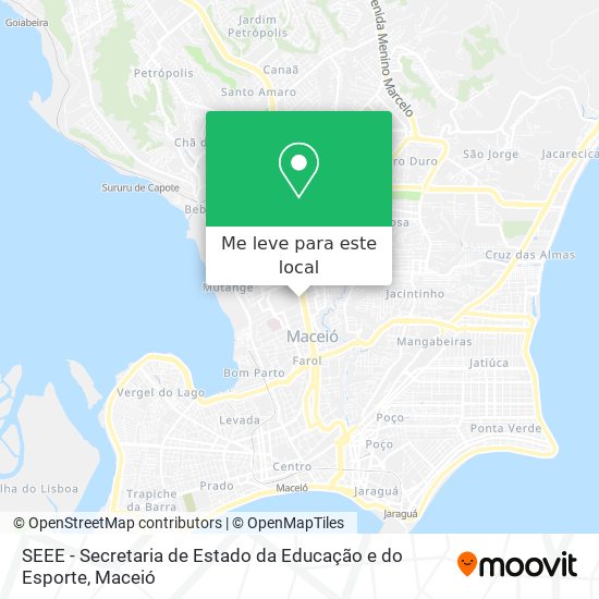 SEEE - Secretaria de Estado da Educação e do Esporte mapa