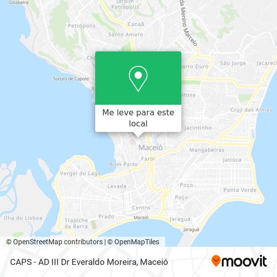 CAPS - AD III Dr Everaldo Moreira mapa