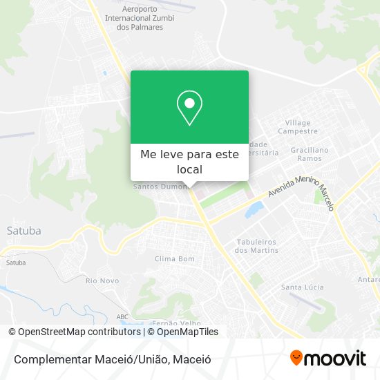 Complementar Maceió/União mapa