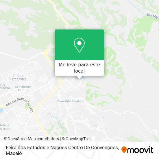 Feira dos Estados e Nações Centro De Convenções mapa