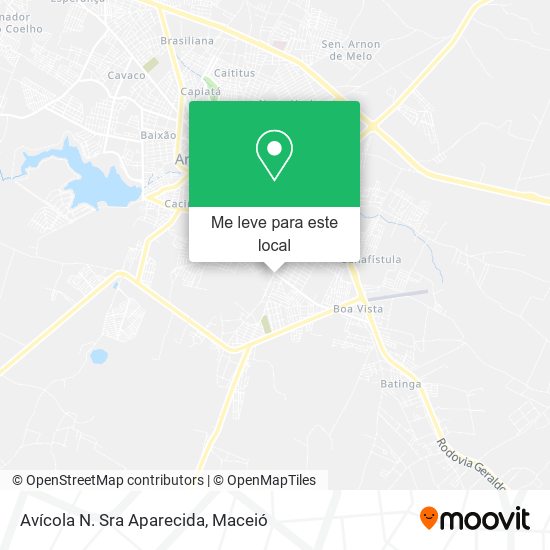 Avícola N. Sra Aparecida mapa