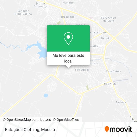 Estações Clothing mapa
