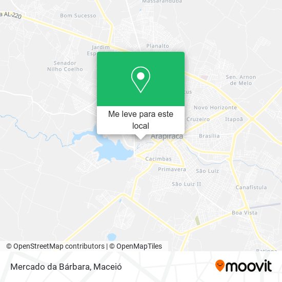 Mercado da Bárbara mapa