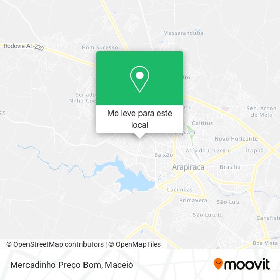Mercadinho Preço Bom mapa