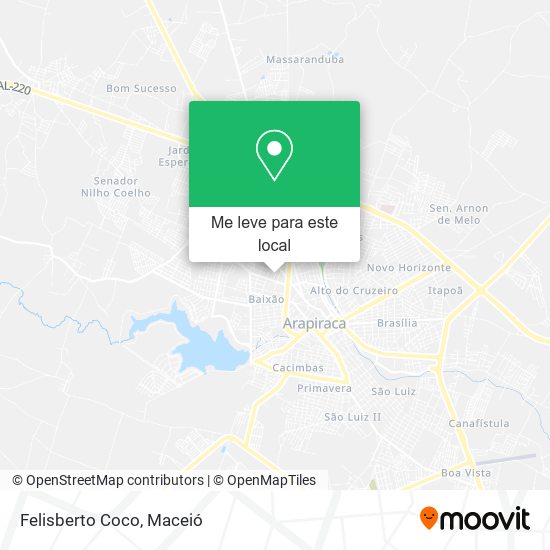 Felisberto Coco mapa