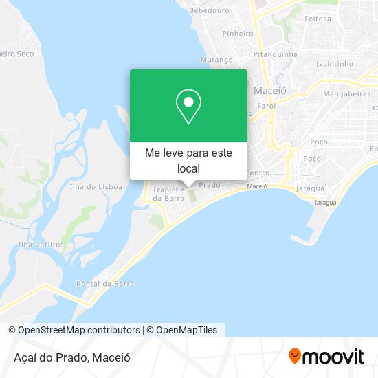 Açaí do Prado mapa