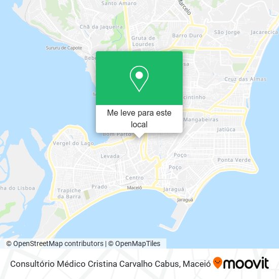 Consultório Médico Cristina Carvalho Cabus mapa