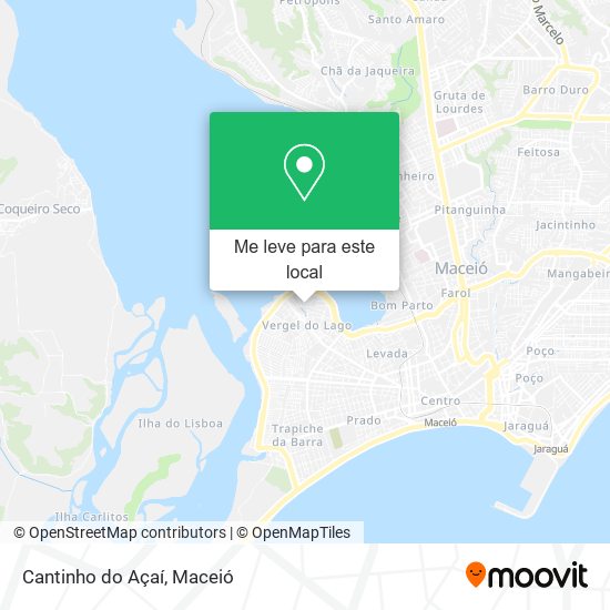 Cantinho do Açaí mapa