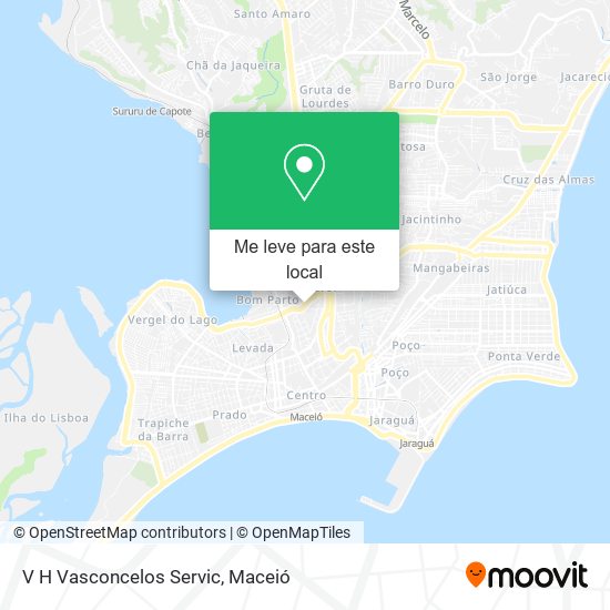 V H Vasconcelos Servic mapa