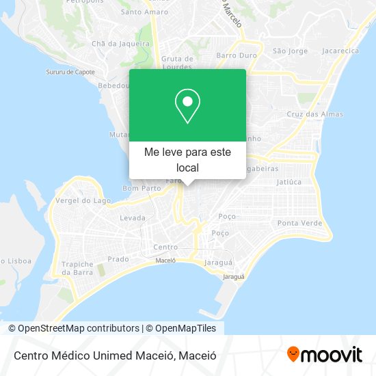 Centro Médico Unimed Maceió mapa