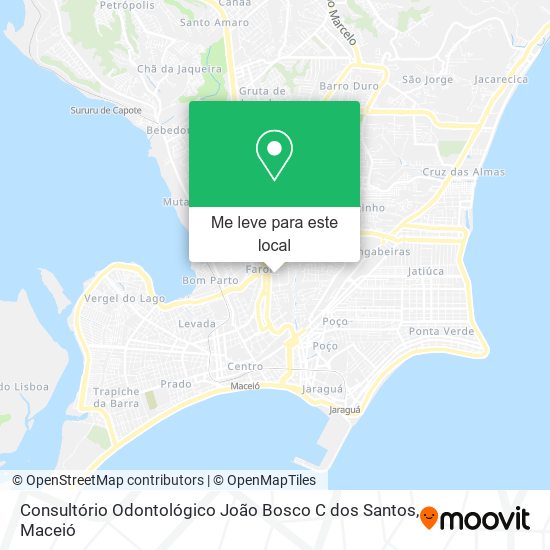 Consultório Odontológico João Bosco C dos Santos mapa