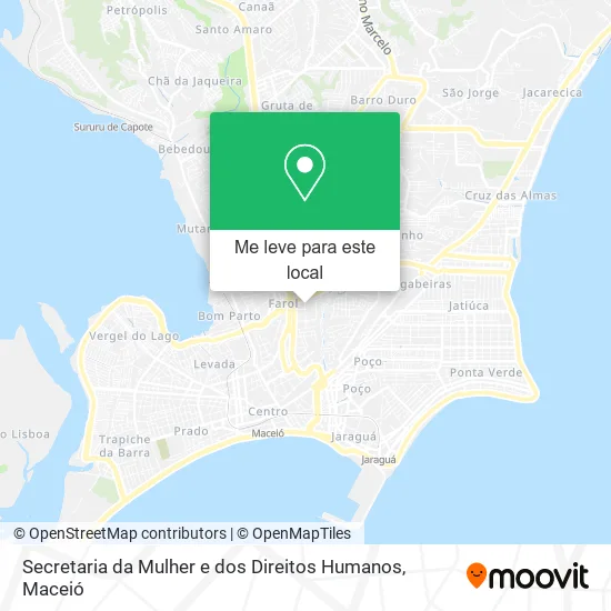 Secretaria da Mulher e dos Direitos Humanos mapa