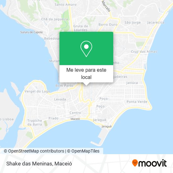 Shake das Meninas mapa