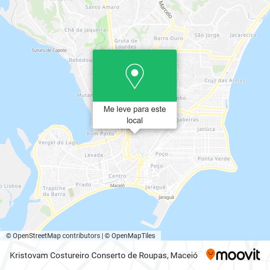 Kristovam Costureiro Conserto de Roupas mapa