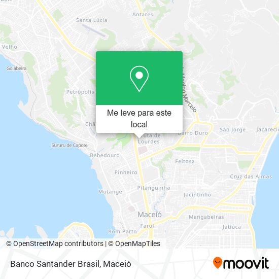Banco Santander Brasil mapa