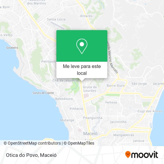 Otica do Povo mapa