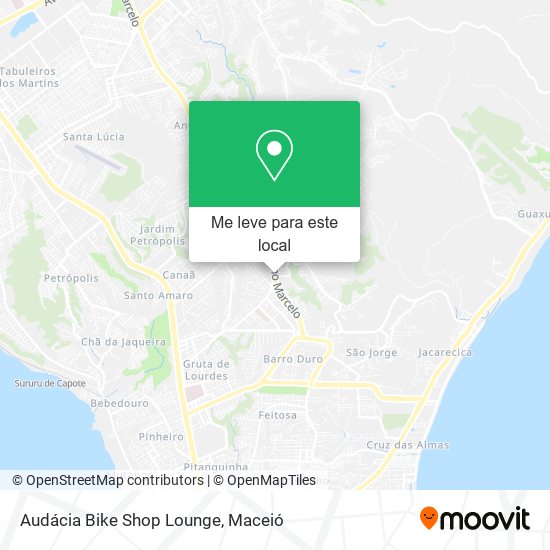 Audácia Bike Shop Lounge mapa