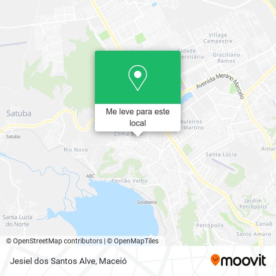 Jesiel dos Santos Alve mapa