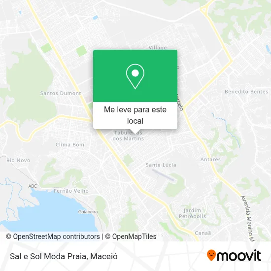 Sal e Sol Moda Praia mapa