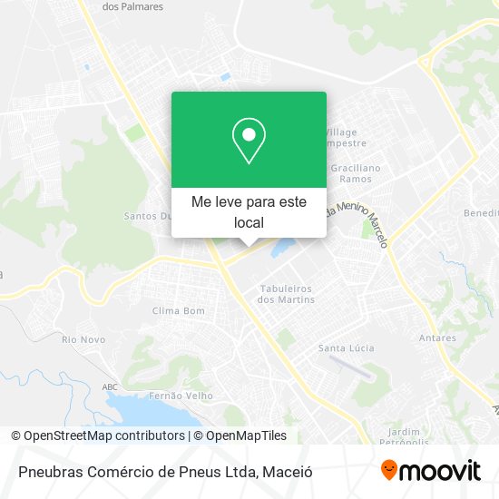 Pneubras Comércio de Pneus Ltda mapa