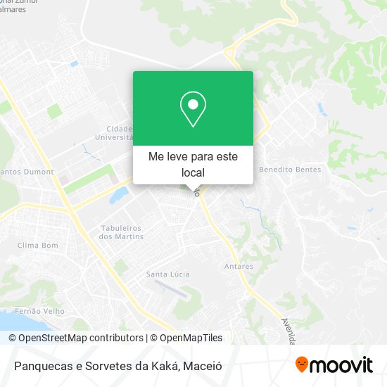 Panquecas e Sorvetes da Kaká mapa
