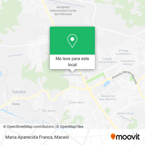 Maria Aparecida Franca mapa