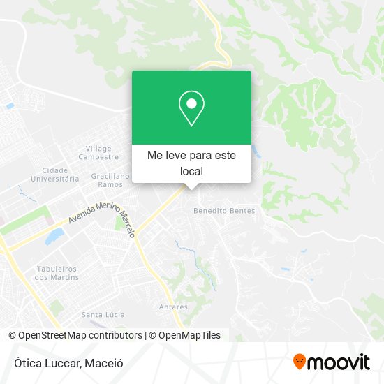 Ótica Luccar mapa