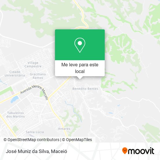 José Muniz da Silva mapa