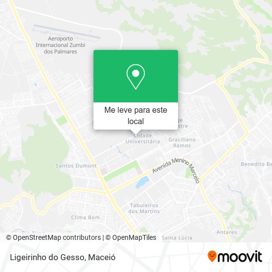 Ligeirinho do Gesso mapa