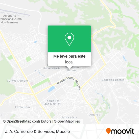 J. A. Comercio & Servicos mapa