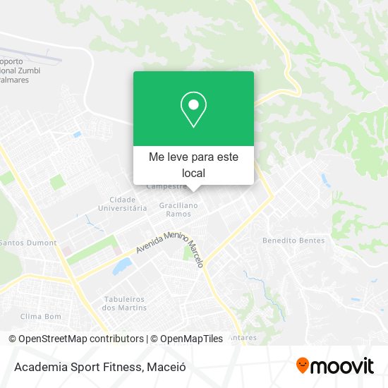 Academia Sport Fitness mapa