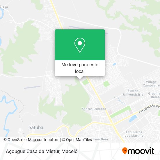Açougue Casa da Mistur mapa