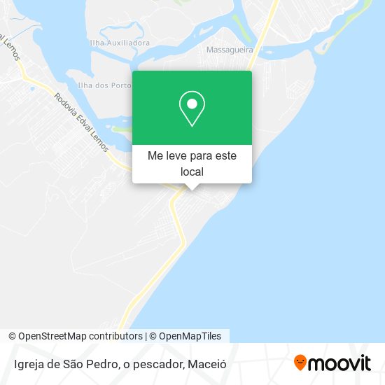 Igreja de São Pedro, o pescador mapa