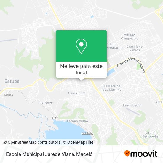 Escola Municipal Jarede Viana mapa