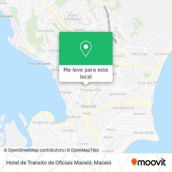 Hotel de Transito de Oficiais Maceió mapa