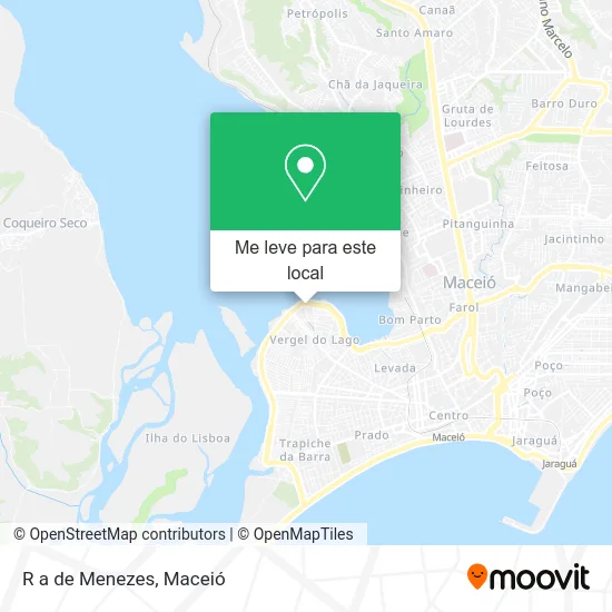R a de Menezes mapa