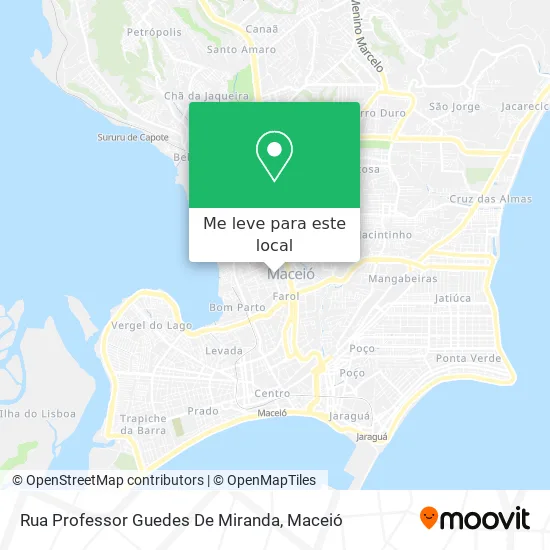Rua Professor Guedes De Miranda mapa