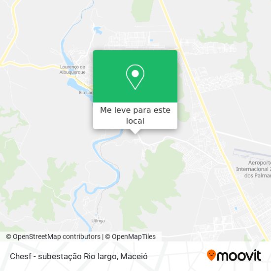 Chesf - subestação Rio largo mapa