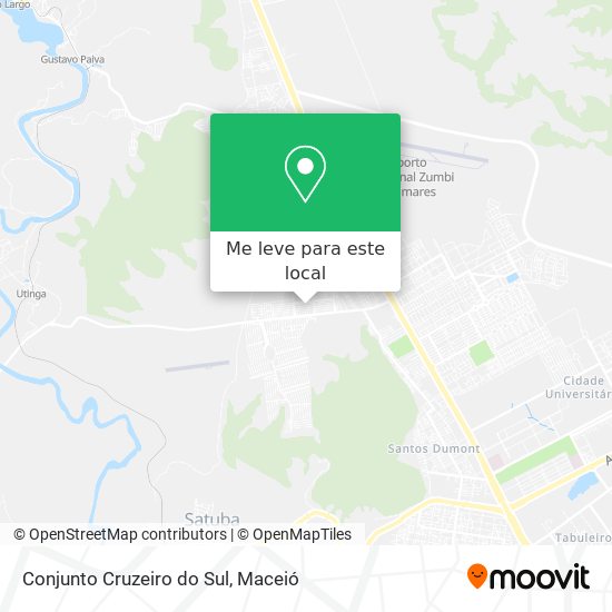 Conjunto Cruzeiro do Sul mapa