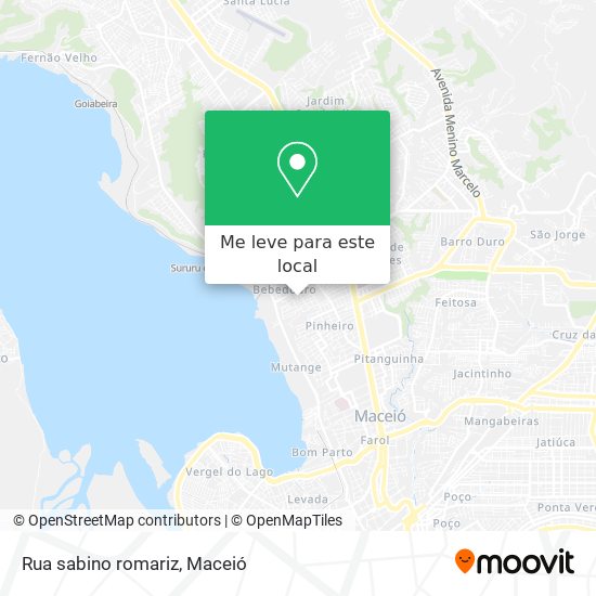 Rua sabino romariz mapa