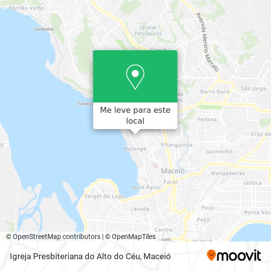 Igreja Presbiteriana do Alto do Céu mapa