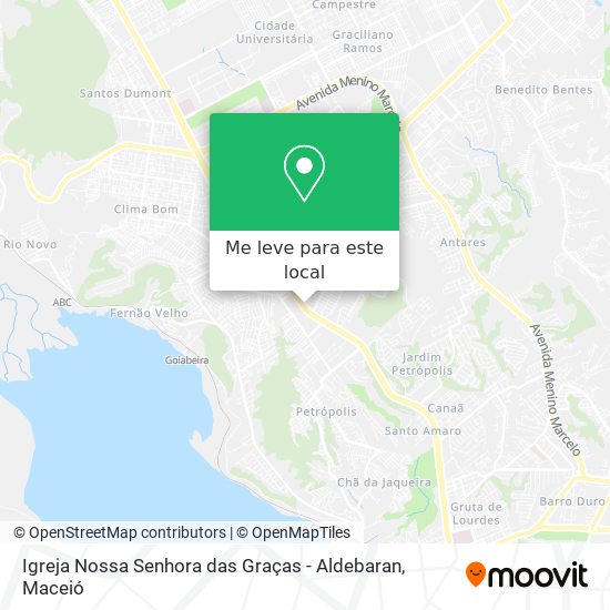 Igreja Nossa Senhora das Graças - Aldebaran mapa