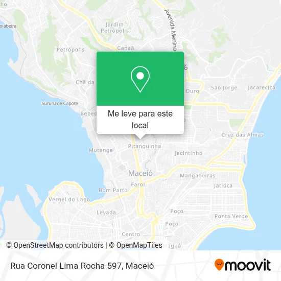 Rua Coronel Lima Rocha 597 mapa