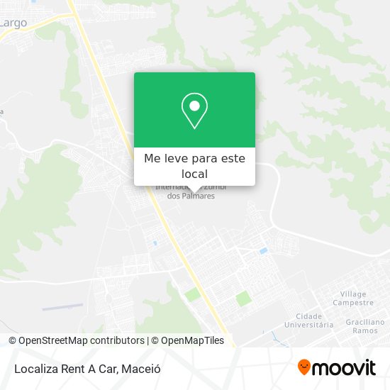 Localiza Rent A Car mapa