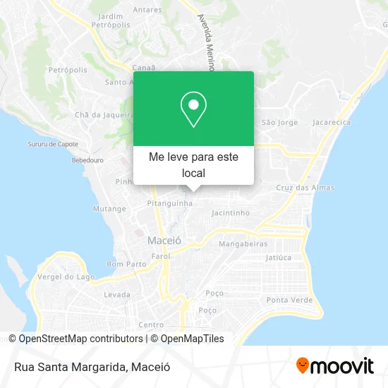 Rua Santa Margarida mapa