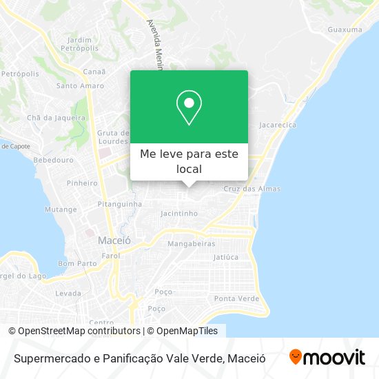 Supermercado e Panificação Vale Verde mapa