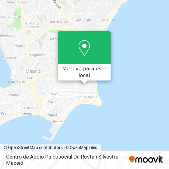 Centro de Apoio Psicosocial Dr. Rostan Silvestre mapa